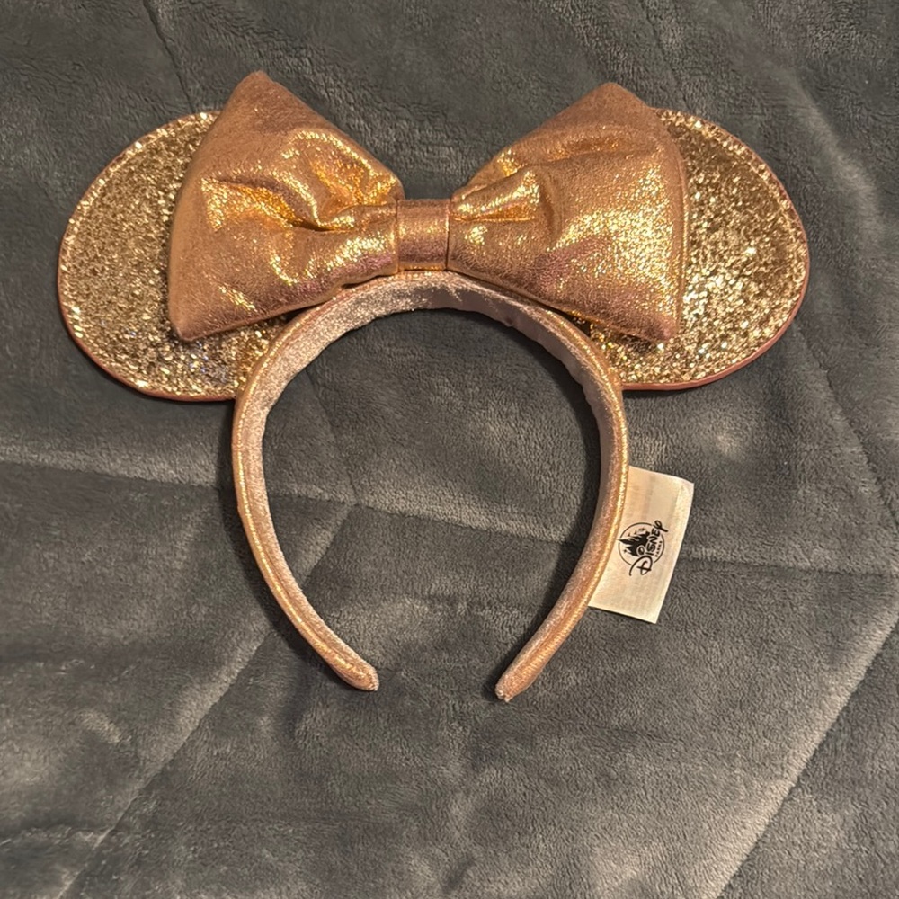 Disney Parks Sparkling Gold Ears Headband